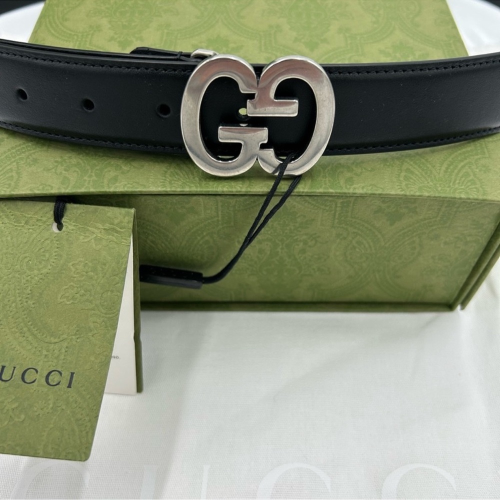 Men’s Gucci, leather interlocking GG buckle size 115 cm/46 inch made in Italy - Picture 3 of 8